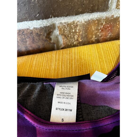 Kisses and Hugs Purple Floral Short Sleeve Dress Women’s Size:Small - Picture 5 of 6